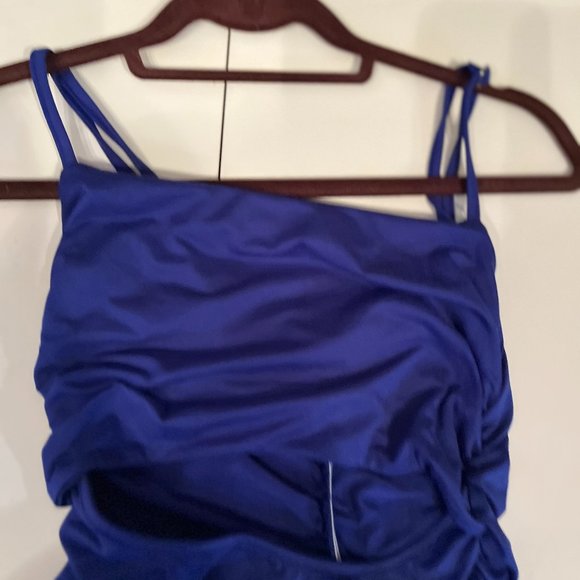 BORIFLORS Women's Cut Out Rouched Backless Spaghetti Strap Dress Size XS - Picture 7 of 14